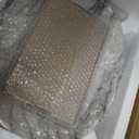 White Marbling Bathroom Vessel Sink With Black Faucet And Drain 16"x13" Oval Vessel Sink Ceramic Basin Bowl White Black Marble Bathroom Sinks Above Counter Bowl Sinks For Bathroom
