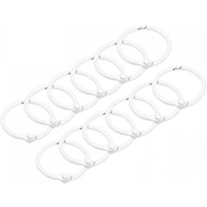 uxcell Loose-Leaf Binder Rings, 30mm/ 1.2 inch Metal Book Ring Key Holder for Home, Office Supplies, White, 12Pack