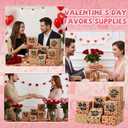 Tenare 48 Pcs Mother's Day Treat Boxes, Heart Kraft Paper Bakery Cupcake Cookie Boxes with Window for Wedding Chocolate Doughnut Holiday Pastries, 4x4x2.5 Inches