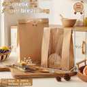 Manual Bread Slicer for Homemade Bread with 20 Bags and Acrylic Cover, 6.6"