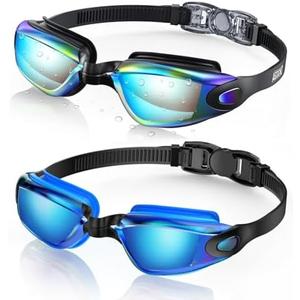 Aegend Swim Goggles, 2 Pack Swimming Goggles No Leaking Adult Men Women Youth