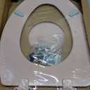 Bemis 1500EC Durable Wood Toilet Seat with Easy Clean Hinges, Made in USA, Elongated, Venetian Pink