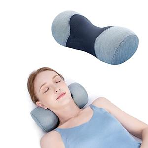 Bespilow Small Neck Roll Pillow,Say Goodbye to Neck Pain, Cervical Memory Foam Pillow for Tension Muscle Relief, Contour Support, Shoulder Pain Relaxer with Breathable Pillowcase, Odorless