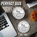 Onebttl Louisiana Gifts Coaster Souvenir, Travel Homesick Gifts, Home Decor for Women, Moving, Housewarming, Set of 6, Ceramic, Absorbent with Cork Base