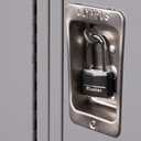 Master Lock Covered Aluminum Padlock with Key, 141QLF, 4 Pack Keyed Alike