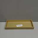 ZHWS Gold Bathroom Vanity Tray for Soap Dispenser, Perfume, Jewelry, Candle, Makeup, Decor, Toilet Tank Tray, Kitchen Tray for Spice, Salt, Coffee 11.3L x 4.4W x 1.14H