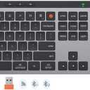 MEETION New Wireless Bluetooth Keyboard and Mouse, Dual Bluetooth and USB Full Size Rechargeable Keyboard with 4 DPI Ergonomic Mouse for Laptop/PC/Computer/iPad, Mac/Windows, C9990 Black Gray