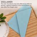 Ruvanti Cloth Napkins Set of 12, 18x18 Inch Napkin Cloth Washable, Soft & Durable, Poly Cotton Dinner Napkins for Parties, Thanksgiving & Weddings - Baby Blue