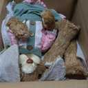 DR.DUDU Easter Bunny Decor, 2.7 FT Large Sisal Rabbit Outdoor Decorations with Flowers for Porch, Tall Standing Easter Bunnies Statue Topiary for Home Indoor Farmhouse Spring Decor