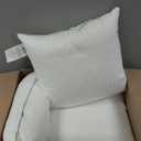 Ashler Home Deco Synthetic Down Pillow Inserts, 20x20 Down Alternative Throw Pillows Insert Sleeping Pillows with 100% Cotton Cover Decorative Pillow Stuffer for Sofa, Couch Bed(Set of 4, White)