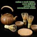 LemonRoad 12 Pcs Matcha Whisk Bulk 100 Prong Bamboo Whisk for Matcha Powder Traditional Japanese Chasen Handcrafted Organic Bamboo Stirrer Mixer Brush Authentic Ceremonial Tea Preparation Starter