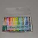 Four Candies 0.7mm Erasable Gel Pens, Make Mistakes Disappear Colored Pens, 24 Colors Retractable Fine Point Erasable Pens for Writing, Drawing, Planner & School Supplies, Missing pcs
