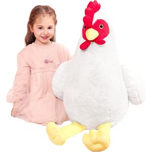 IKASA Giant Chicken Stuffed Animal Plush Toy,23" Large Hen Henny Cute Jumbo Soft Toys,Huge Big Size Fluffy Plushy Fat Plushie,Gifts for Kids