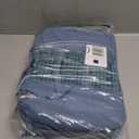 BAGSMART Travel Toiletry Bag, Puffy Toiletry Bag for Women, Wide-open toiletry bags for traveling, Large Travel Cosmetic Makeup Bag Organizer for Accessories,Toiletrie (Steel Blue)