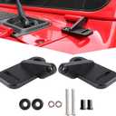 Black JL Light Mount, A-Pillar Cube Light Pods Cowl Mounting Brackets Compatible with Wrangler JL & Unlimited JL 2018-2024