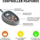 Beautyrest Heated Plush Elect Electric Blanket with 20 Heat Level Setting Controllers Equip with Secure Comfort Technology and 10 Hours Auto Shut Off, Twin: 62x84, Aqua,BR54-0903