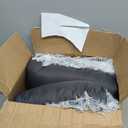 EHEYCIGA Fluffy Dog Crate Bed for Large Dogs, Plush Faux Fur Pad, Calming Anti Anxiety Large Bed, Washable Soft Warm Dog Crate Mat with Non-Slip Bottom (35.4 x 23.6, Grey)