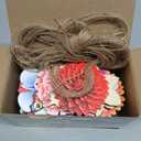 Colingmill 60 Pcs Spring Ornaments for Tree 3.15'' Wooden Flower Butterfly Sunflower Ornaments Spring Summer Wood Hanging Tree Decoration for Birthday Wedding Baby Shower Party Decoration