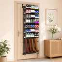 Over The Door Shoe Organizer-8 Tier Hanging Shoe Organizer, Heavy Duty Metal & Mesh Shoe Holder,Hanging Shoe Rack for Closet Organizer