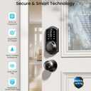 Veise VE07 Fingerprint Smart Door Lock, 7-in-1 Keyless Entry Deadbolt with App Control, Electronic Digital Touchscreen Keypad, Biometric Smart Locks for Front Door, Auto Lock, Matte Black