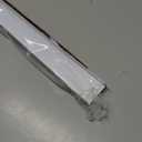36 Inch Slide-On PVC Door Sweep for Bottom of Door, Door Bottom Seal with Drip Cap, Fits 1-3/4" Doors and 3/8"-7/8" Gaps, Exterior Door Draft Stopper, White, Made in USA