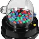 TOYANDONA Mini Lottery Machine Portable Number Picker for Party Games Lucky Draw Entertainment 4.33X4.21X4.21In Desktop Jackpot Device