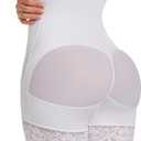 FAJAS DISENOS D'PRADA DELIE Tummy Control Shorts 197 Butt Lifting Shapewear Medium Compression Short Faja Bbl White