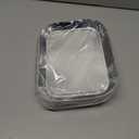 30 Pack Silver Paper Plates, Silver Plates Disposable 8.9" x 6.8", Rectangle Appetizer Plates Disposable for Cake, Dessert, Appetizers, Picnic, Wedding and Party