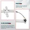 FINDAUTO 741-686 Power Window Regulator for 1998-2011 for Lincoln Town Car