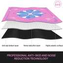 XINTONG Mahjong Mat, 32x32 Inches, Mahjong Mat for Table|Anti-Slip | Noise Reduction | Waterproof | Wrinkle-Free, Mahjong Mat Transported in Curly Packaging, No Creases. (Pink)
