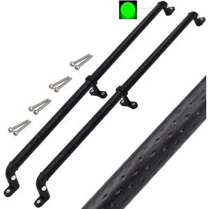 2 Playground Safety Handles Glow-in-The-Dark Non-Slip Handle 38 Inch Swing Set Ladder House Tree House Toy Structure, Large, Black