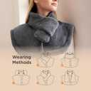 Bedsure Full Body Heating Pad for Back - Birthday Gifts for Seniors Women Mom, Wrap Electric Heated Pad for Neck and Shoulders, Fast Heating Large 24"x34", ETL Certified, Grey