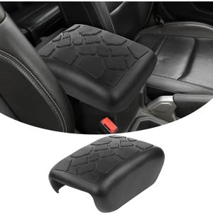 Center Console Armrest Cover Fit for 2018-2024 Jeep Wrangler JL JLU & Jeep Gladiator JT, Armrest Storage Soft Mat Pet Antiscrach Mat Cover