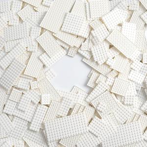 150 Pieces Small Base Plate Sets, Classic Flat Pieces for Moc Building, 12 Size DIY Building Boards - Compatible with Lego and Major Brands, White