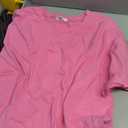XIEERDUO Cotton Tshirts for Women Drop Shoulder Round Neck Oversized Crop Tops Workout Tops Tees.L