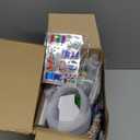 HyDren 212 Pcs Video Favors Set Includes Giant Lollipop Container Slap Bracelet Keychains Gift Tags Stamps Stickers Bag Twist Ties Sharpener Tattoo Badge Eraser for Birthday