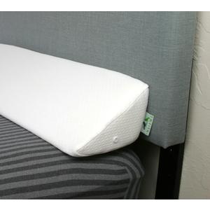 Insieme King Size Headboard Gap Filler (White). Long Bed Wedge Pillow for Covering Cracks Between Bed & Headboard or Wall with Pillow Support (76x8x6 inch)