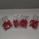 24 pcs Christmas Berries Stems Artificial Red Berry Stems for Christmas Tree Ornaments Crafts Holiday and Home Decor (Red)