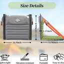 Inflatable Folding Seats, Portable Chairs with Back Support, Foldable and Lightweight Seat for Camping/Sporting Events, Stadium Seats with Storage Bag Lounge Chair