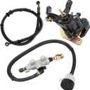 Rear Brake Caliper Master Cylinder Hose Assy for Yamaha 1995-2005 Wolverine 350 4x4 YFM350F 1UY-2580W-01-00 4KB-2583V-00-00 4KB-25874-00-00 2NL-25850-50-00