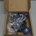 Stem Caster Wheels 2 inch Heavy Duty, Swivel Threaded Stem Mount Casters Set of 4 with American Size UNC 5/16"-18 x 1