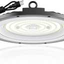 AIKVSXER 300W UFO High Bay Light 45000LM LED Shop Light 6000K Daylight IP65 Waterproof for Warehouse Garage Barn Factory Workshop 5ft Plug & Play 1 Pack