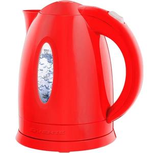 OVENTE Electric Kettle, 1.7L Fast Boiling Water Heater for Coffee or Tea, BPA Free with Water Level Gauge, Auto Shut-Off, Boil-Dry Protection, Indicator Light and Removable Filter, Red KP72R