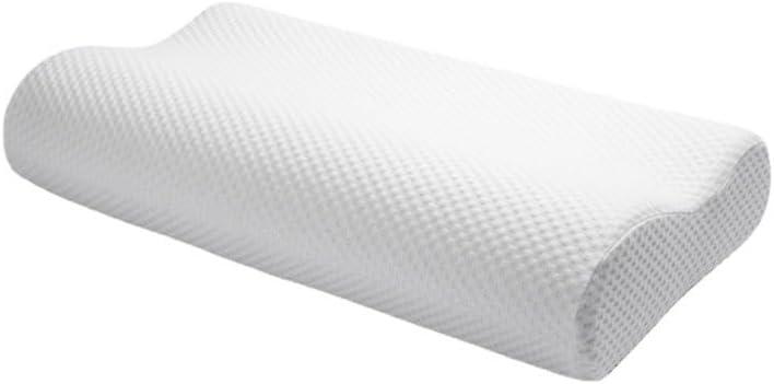 Cervical Pillow Cervical Neck Support Pillows Breathable Pillow Memory Foam Pillow Adjustable Ergonomic Memory Foam Pillow for Neck and Shoulder Pain (16*16*35cm, White)