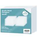 Egofine Plexiglass Sheets Acrylic Sheets 12 Pack of 24x36 0.04 Thick Clear Plastic Cast Transparent Plexi Glass for Crafting Projects, Replacement Picture Frame Glass, DIY Display, Easy to Cut
