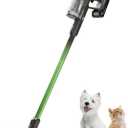 Greenworks 24V Brushless Cordless Stick Vacuum, Lightweight, Handheld, Pet, Anti-Allergen HEPA Filtration, Hard Floor, Carpet, Car, 4Ah Battery, and 30-Minute Charge Time (Green)