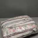 Amearea 6x9 Feet Floral Area Rugs for Living Room, Boho Pink Rugs for Bedroom Girls, Cute Kids Room Print Carpet Vintage Low Pile Machine Washable Area Rug, Office Nursery Dining Room Farmhouse Decor