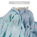 Viviland Muslin Swaddle Blankets, Breathable and Skin-Friendly Baby Receiving Blankets, 2-Pack Deer, 47 x 47 inches