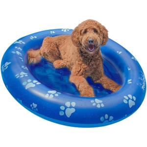 PoolCandy Inflatable Pet Float - Easy Set Up Doggy Pool Floats (Up-to 100LB PAW Large)