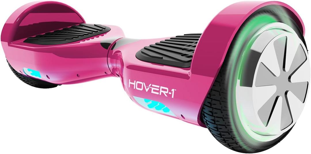 Hover-1 Ultra Electric Self Balancing Scooter with 9MPH Top Speed, 9 Mile Range, 400W Motor, Long Lasting Li-Ion Battery, 5HR Full Charge, Rider Modes: Beginner to Expert (Pink)